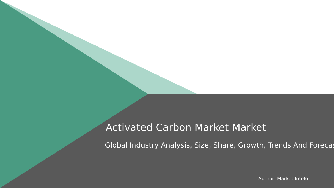Activated Carbon Market Research Report 2033