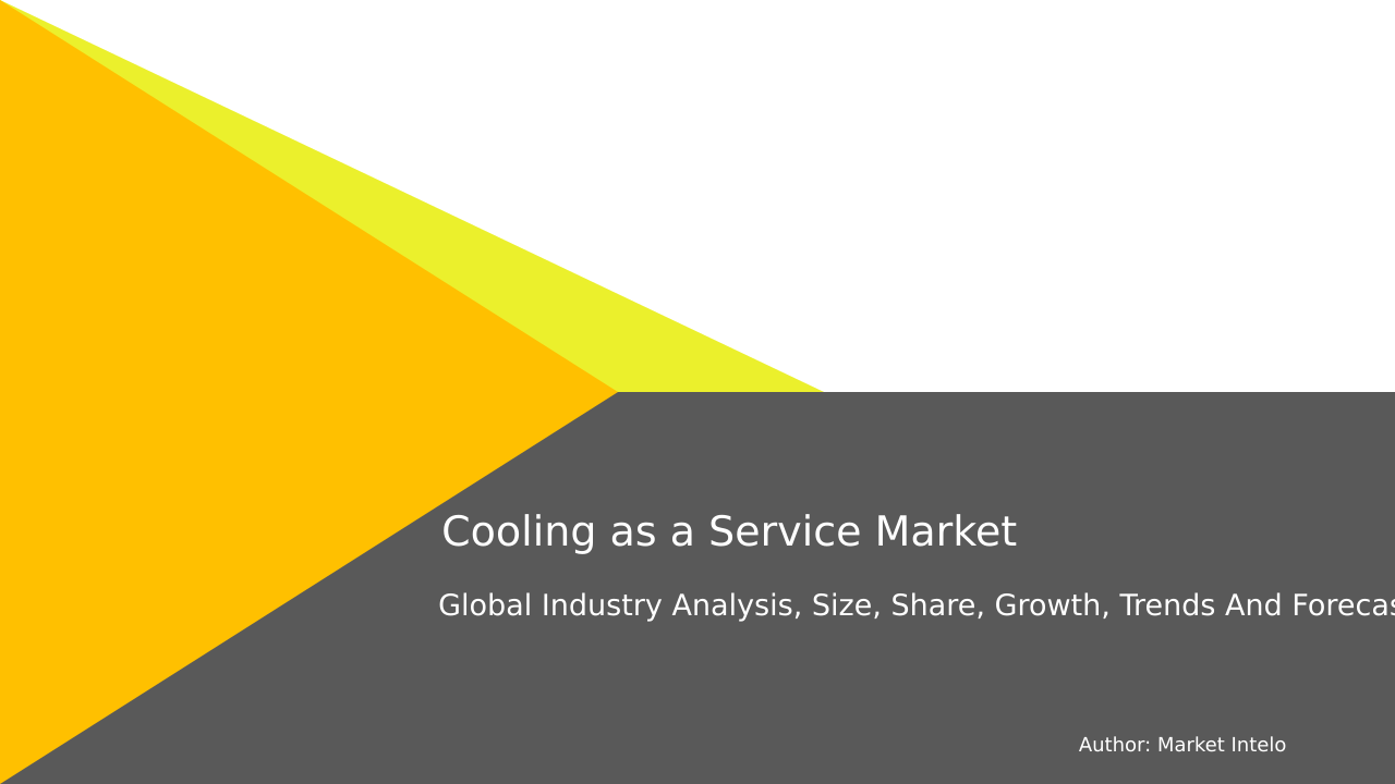 Cooling as a Service Market Research Report 2033