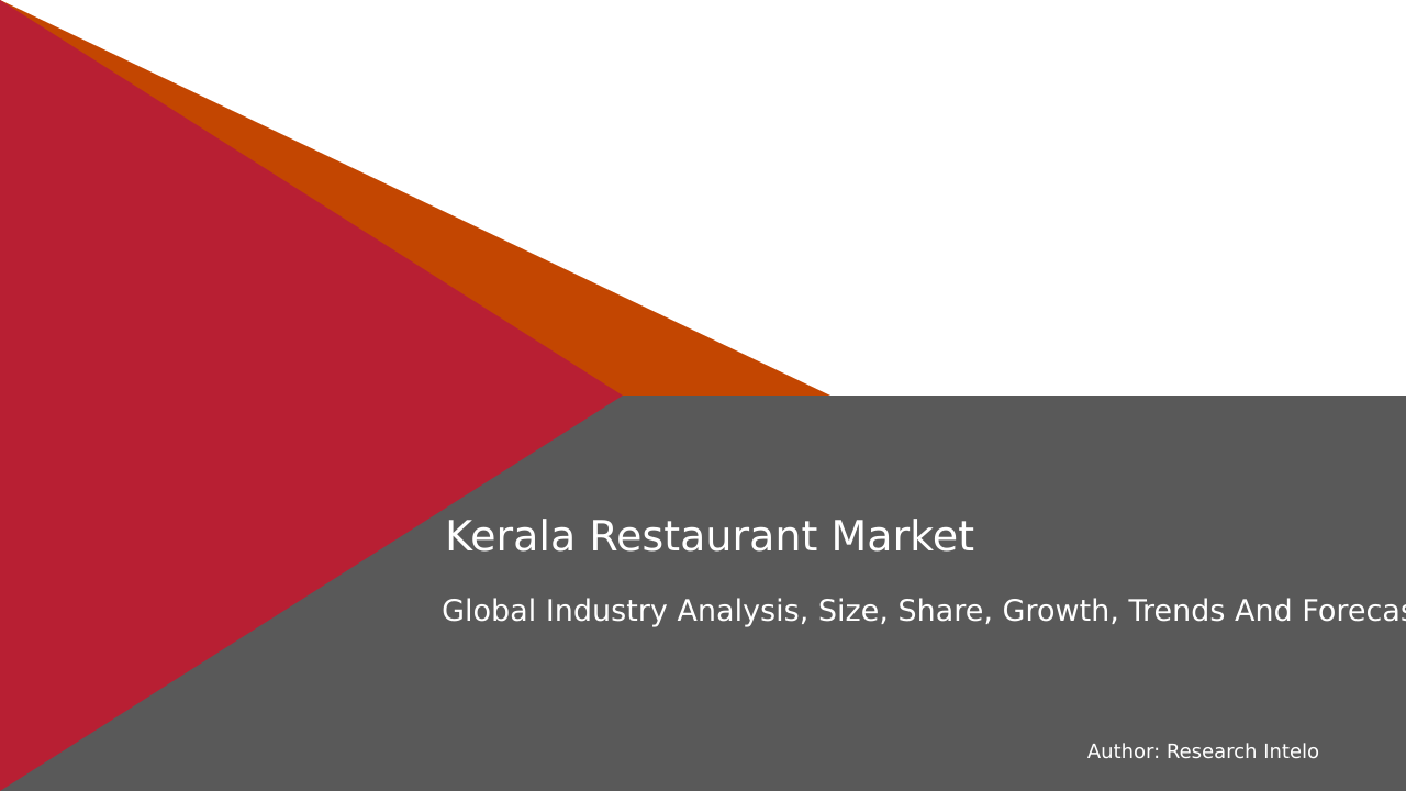 Kerala Restaurant Market Research Report 2033